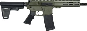 GLFA AR15 PISTOL 300 AAC 7.5" W/ BRACE NITRIDE BBL OD GREEN