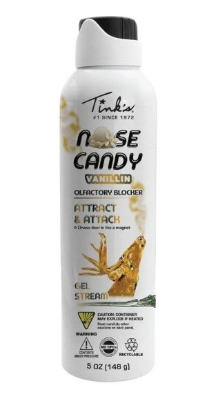 Tinks Nose Candy Vanilla Scent Gel Stream 5oz Air Freshener