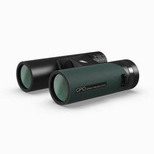 GPO B321 Passion ED Binoculars 10x32 Deep Green, Waterproof, Lightweight