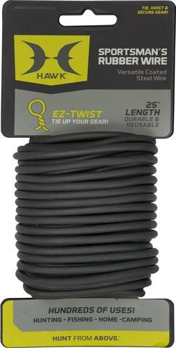 Hawk Treestands Sportsmans Rubber Wire 25' Durable Coated Accessory
