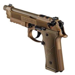 Beretta M9A4 9mm Luger 5.10" Barrel 15+1, Flat Dark Earth Cerakote Polymer Frame, Optic Cut Slide, Polymer Grip