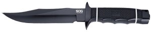 OG Tech Bowie SOGS10BK 6.4 In Fixed Blade Black TiNi AUS-8 Kraton Handle