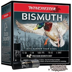 Winchester SWB1234 12 Gauge 3 in Bismuth #4 1 3/8 oz 25 Rounds