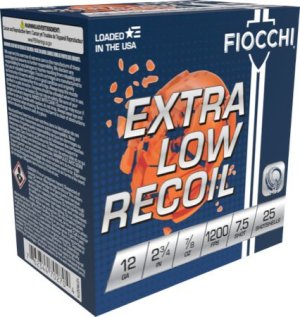 Fiocchi 12GA 2.75" 7/8OZ #7.5 1200FPS LW REC 250RD CASE