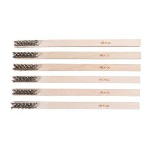 Brownells Gunsmith Heavy Duty Brush Ss Wire Straight 6 Pack