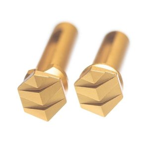 TYRANT CNC AR-15 Enhanced Takedown Pins Gold TD-AR15TP-GOLD