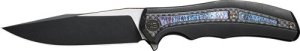 WE Knife WE220161 Zonda 4.05" Black Titanium Stonewash Blade