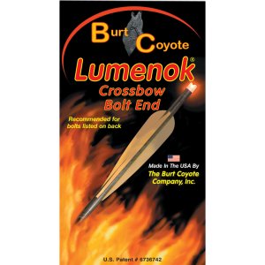 Lumenok GTF3 Crossbow Nocks HD Orange Flat Gold Tip 3-Pack