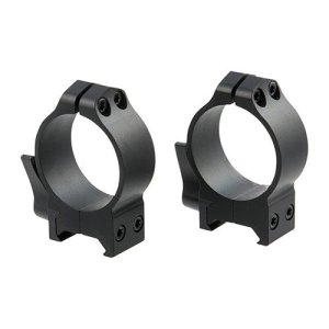 Warne 221LM 34mm Medium QD Rings Black .375" Matte Blue