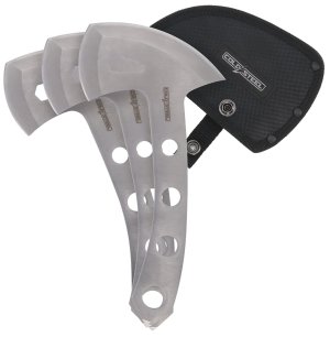 Cold Steel CSTH50AX3PK Throwing Axes 5In 420 Stainless Blade Set