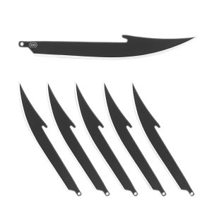 Outdoor Edge RR50K-6C 5.0 In Boning Fillet Blade Pack Black 6 Blades