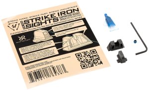Strike Industries P320SIGHTSSH Iron Sights Black Suppressor Height P320
