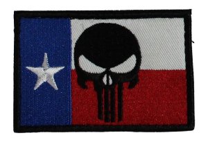 SME FLGTXPUN TEXAS FLAG W/PUNISHER