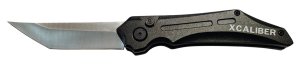 Xcaliber Switchblade Folding Tanto 3.5in D2 Steel Blade Black Aluminum