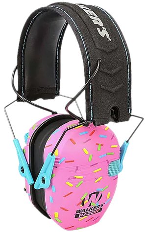 Walker's Youth Passive Headset Pink Sprinkles Design Adjustable Headband