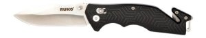 RUKO RUK0188BK 420A 3.5 Inch Rescue GFR Folding Knife