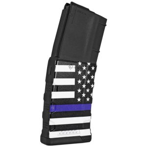 Mission First Tactical EXDPM556AMB1 AR-15 30rd Mag Black/Blue Flag