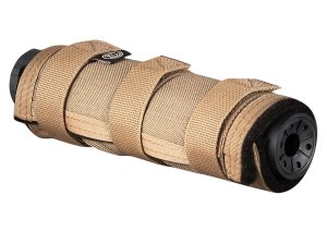 SilencerCo AC1986 Suppressor Cover 7.5in FDE - Cordura Nylon Exterior, New