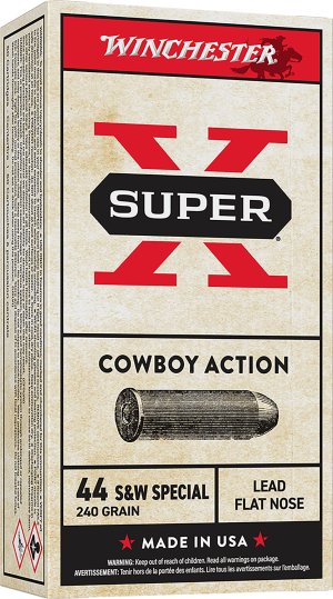 Winchester Ammo USA44CB Super X Cowboy Action 44S&WSpl 240gr Lead Flat...