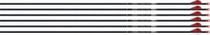 Easton 501238 5MM FMJ 400 Arrows 6-Pack with 2" Blazer Vanes