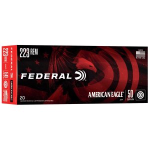Federal Premium AE223G .223 Rem 50 Grain Jacketed Hollow Point 20 Rounds