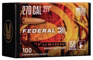 Federal Premium Fusion FB277F4 .270 Win 150gr Soft Point 100/Box