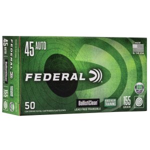 Federal BC45CT1 BallistiClean 45 ACP 155 gr Lead-Free Frangible 50 Bx/20