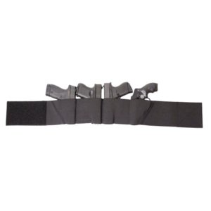 DeSantis 061BJG3Z0 Option 4 Black Nylon Large Belly Band Holster 36-42"