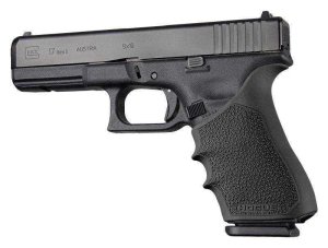 Hogue 17020 HandALL Beavertail Grip Sleeve Fits Glock 17 Gen1/2/5 Black