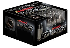 Barnes 21552 TAC-XPD .380 ACP 80 Grain 20 Rounds Nickel Plated Brass