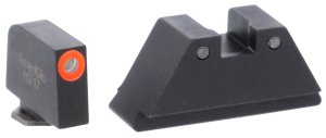 AmeriGlo GL452 Optic Sight Set Glock XL Tall Green Tritium Orange Outline