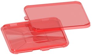 MTM Case-Gard PFS Primer Flipper Square Clear Red