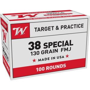 Winchester Ammo USA38SPVP Target 38 Special 130 gr Full Metal Jacket (FMJ) 100 Per Box