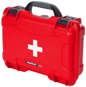 Nanuk 909FSA9 Red First Aid Case Waterproof Dustproof Shockproof