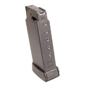Glock 36 Magazine .45 ACP 6rd Black Factory Steel OEM Replacement