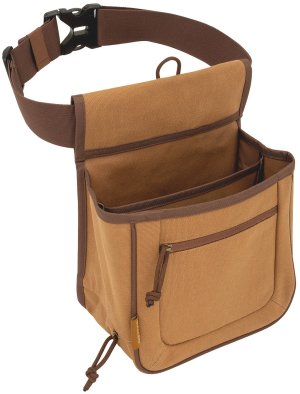Allen Company Rival Double Compartment Shell Bag, Brown