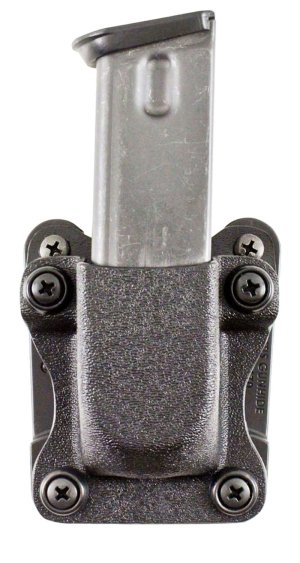 DeSantis A86KJKKZ0 Quantico Mag Pouch OWB Black Kydex Belt Clip 1.5"