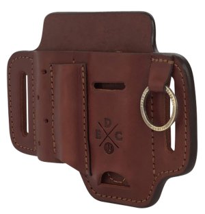 1791 Gunleather STESSFCHNA EDC Chestnut Leather Belt Slide Ambidextrous