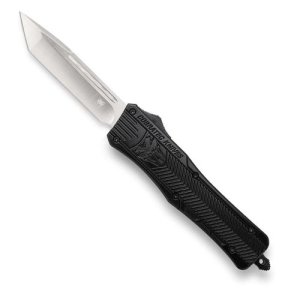 CobraTec MBCTK-1MTNS 3" Tanto Plain Edge Black Handle OTF D2 Steel