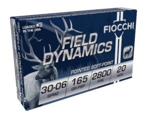 Fiocchi 3006C Field Dynamics 30-06 Springfield 165gr PSP 20rd Box