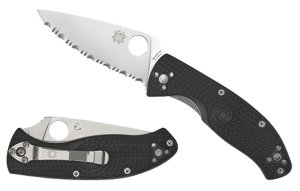 Spyderco C122PBK Tenacious Black FRN 3.5" SL-PL Knife