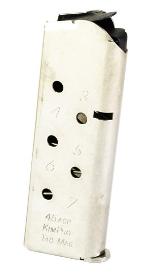 Kimber 1100813A 1911 KimPro Tac-Mag 7rd .45 ACP Compact Stainless Steel
