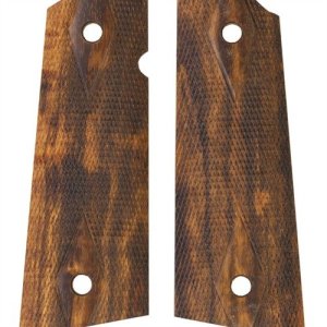Hogue Colt & 1911 Government S&A Mag Well Grips Goncalo Alves Checkered 45