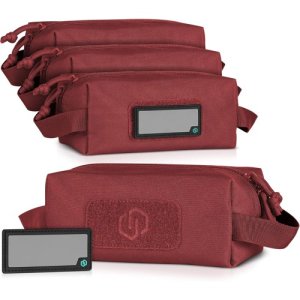 SAVIOR SP-AMST-4P-RD Loose SAC [Soft Accessories Carrier] 9x4x4 w/ 8 Writeable Patches, SEDONA RED