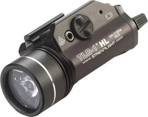 Streamlight 69260 TLR-1 HL Weapon Light 1000 Lumens Output White LED Light Rail Grip Clamp Mount Black Anodized