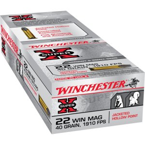 Winchester Ammo X22MH Super X 22 WMR 40 gr Jacketed Hollow Point (JHP) 50 Bx/40 Cs