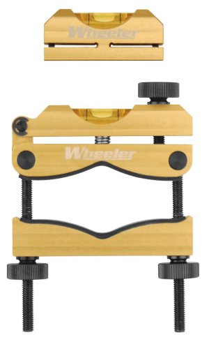 Wheeler 119050 Pro Reticle Leveling System, Black/Yellow Aluminum, Precision Scope Alignment Tool with Protective Case