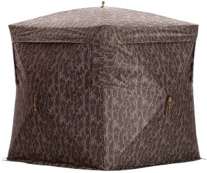 Rhino Blinds RBO187 180 5 Hub Mossy Oak Bottomland 150D Mesh Blind