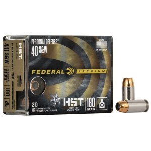 Federal Premium HST .40 S&W 180gr JHP Ammo - 20 Rounds