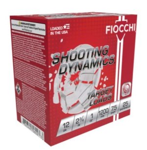 Fiocchi 12ga 2.75" 1oz #7.5 Target Shotshell Ammo 25rds